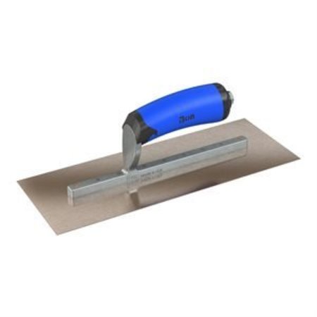 BON TOOL Razor Stainless Steel Finishing Trowel - Square End - 11.5" x 4.5" with Comfort Wave Handle 67-305